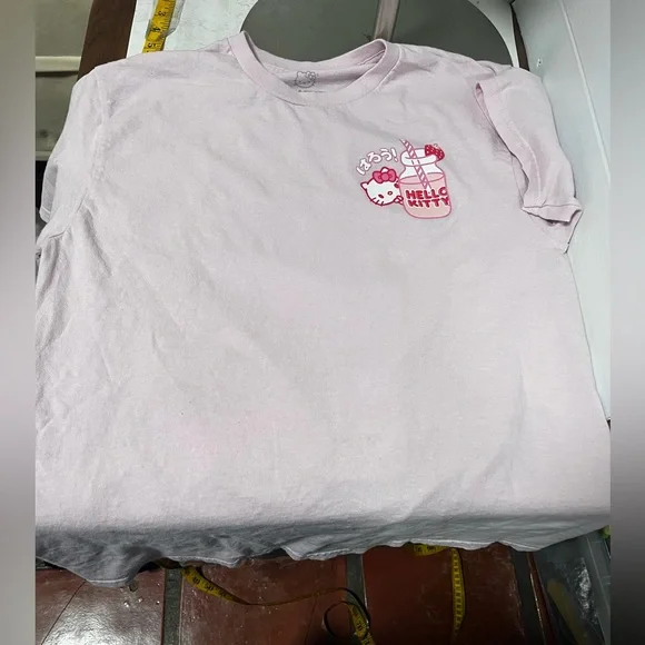 Hello Kitty Strawberry milk T-Shirt retro 90’s Y2K kawaii - Picture 8 of 15